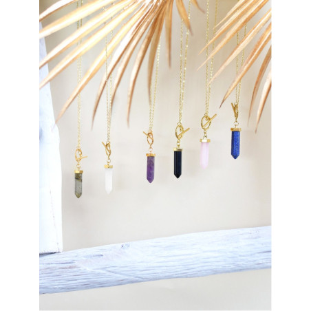 Colliers Pendules en pierre naturelle