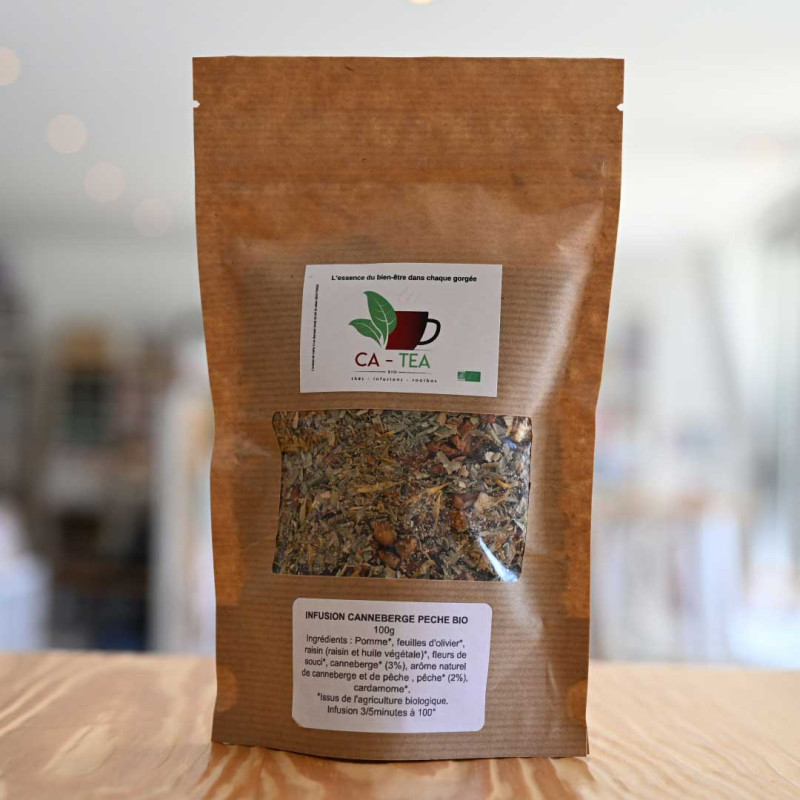 Infusion Canneberge pêche bio
