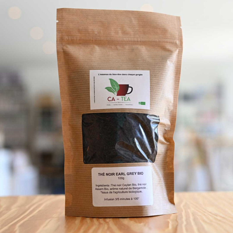 Thé noir Earl grey bio